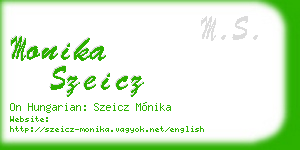 monika szeicz business card